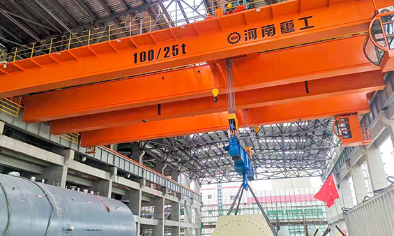 Electric Double Girder Overhead Crane for a Thermal Power Plant in Datang